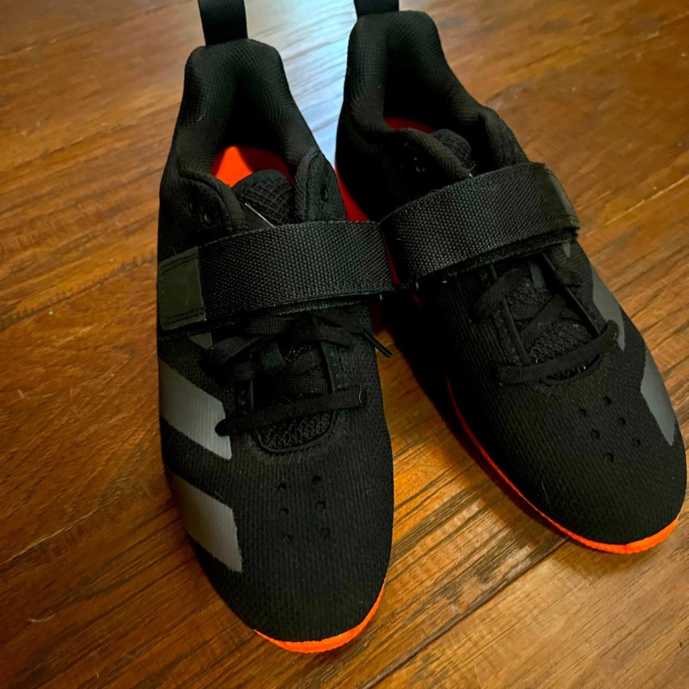 Adidas lifters,  shoes only worn one time, in like new condition. True to size.